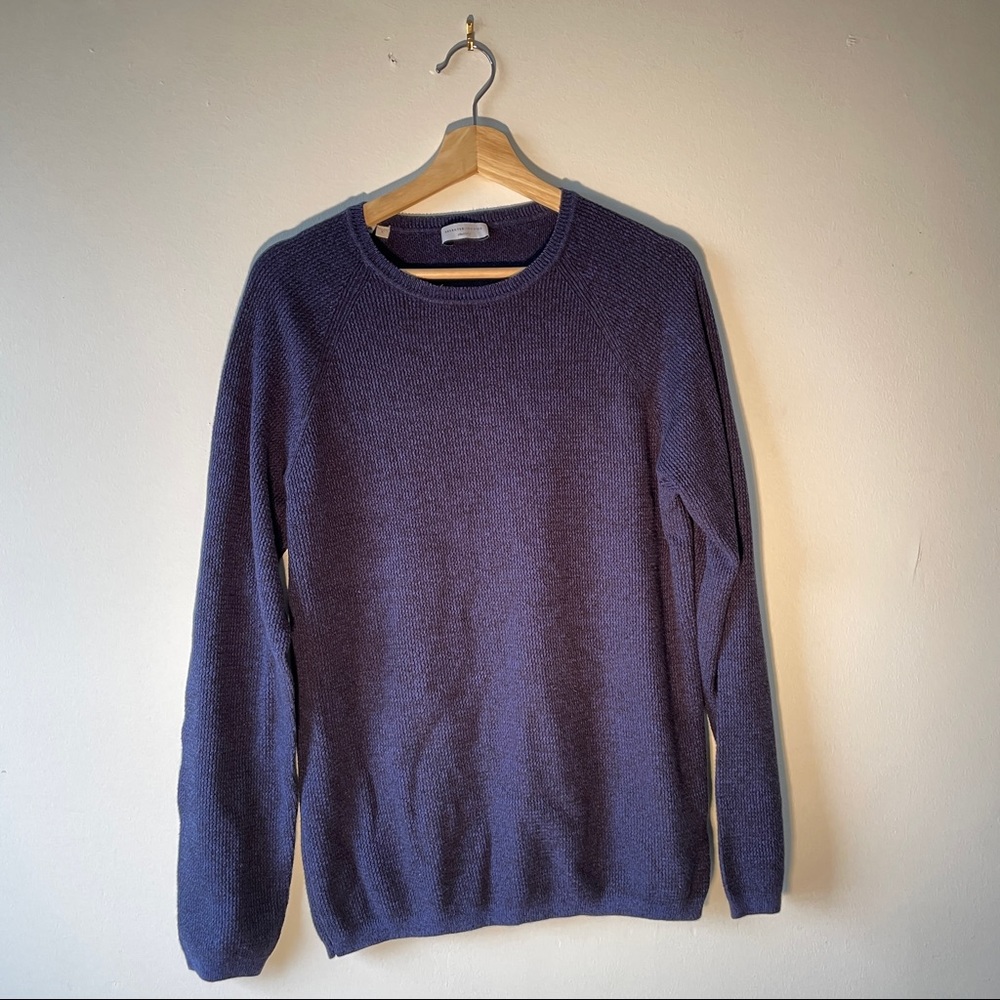 Navy Blue Crewneck Sweater Men’s Large